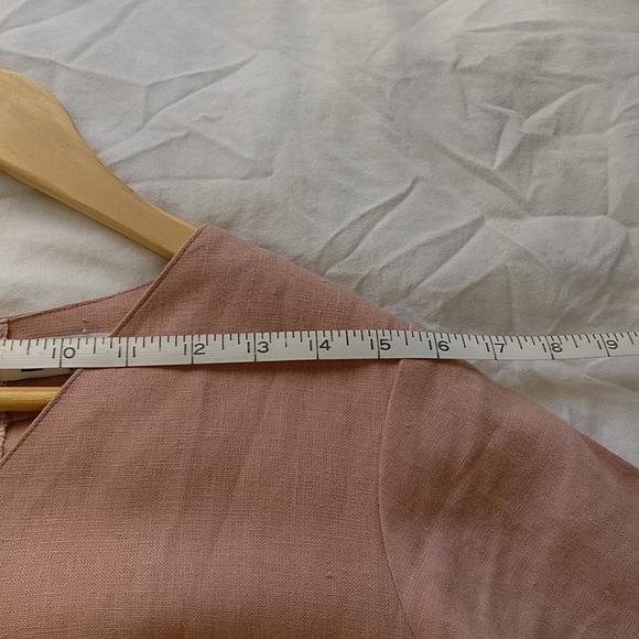 Pink linen blend dress 🌸 - Picture 8 of 12